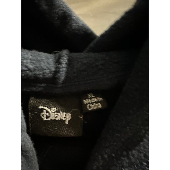 Disney size XL Stitch navy blue cotton blend cropped hoodie - Picture 4 of 8